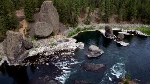 Pitcher and Bowl area of the Spokane River