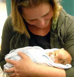 grandma-first-time Grandma Laura holding Emmett