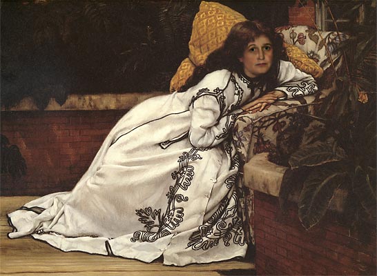 My face in Girl in Armchair