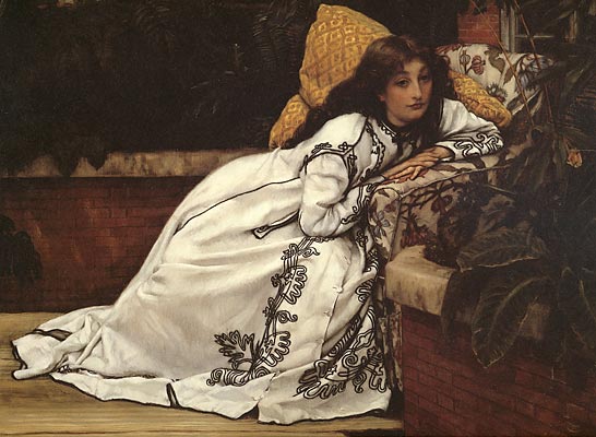 Girl in Armchair by Tissot
