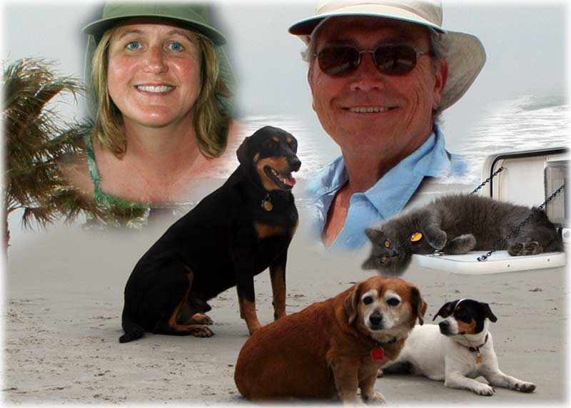 Laura, Steve, Grayson, Noche, Ginger and Dottie