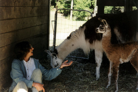 Isa with Betsy and Quechua